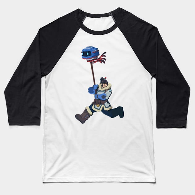 Mei Dragon Dance Baseball T-Shirt by Genessis